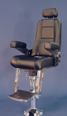 Luxury High Back Admiral Seat, Boat Chair Pedestal